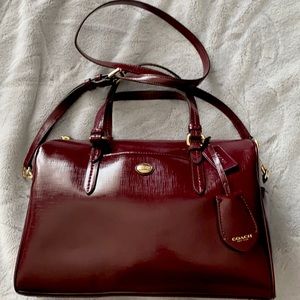 Coach Satchel Maroon